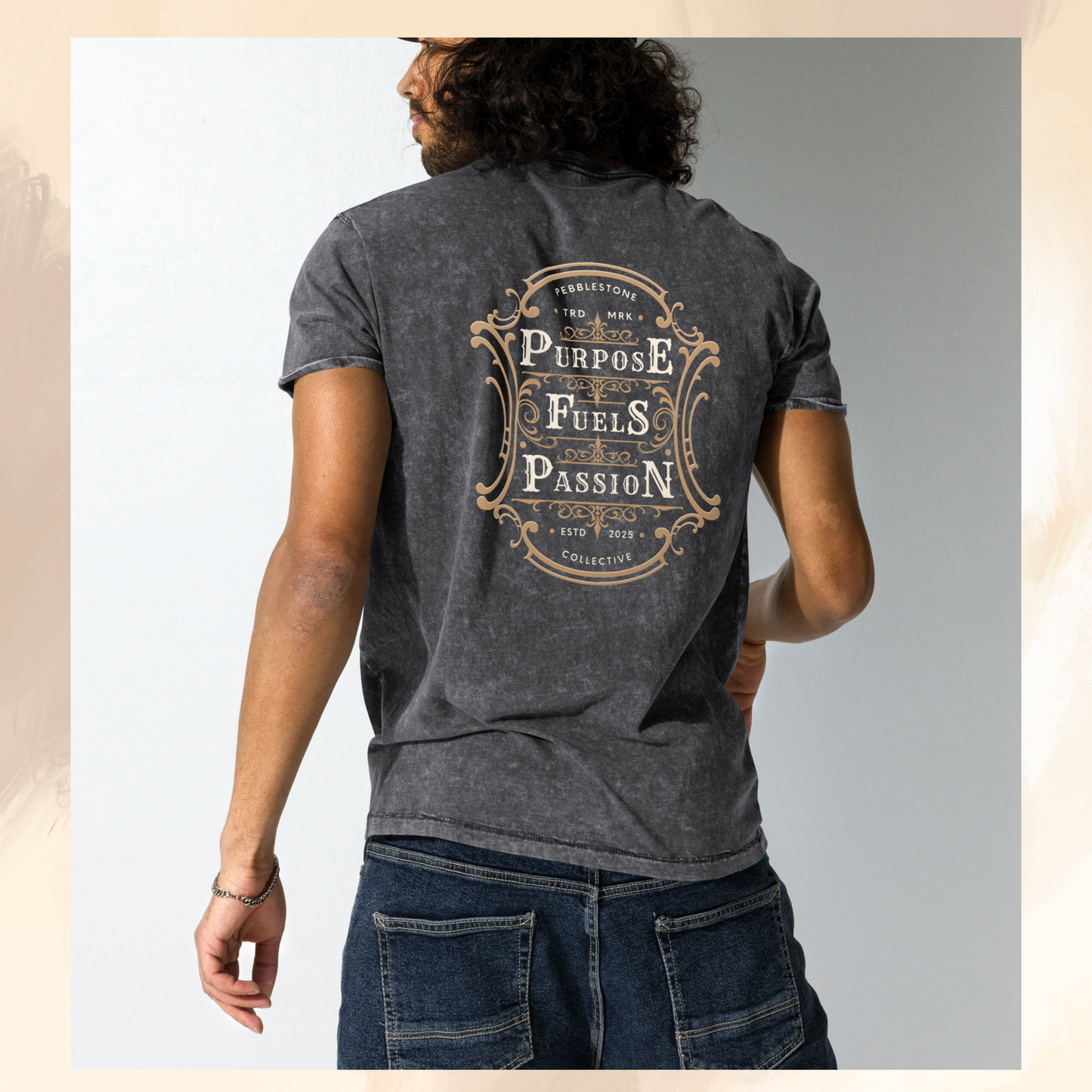 Purpose Fuels Passion - Pebblestone Collective Unisex Denim Tee