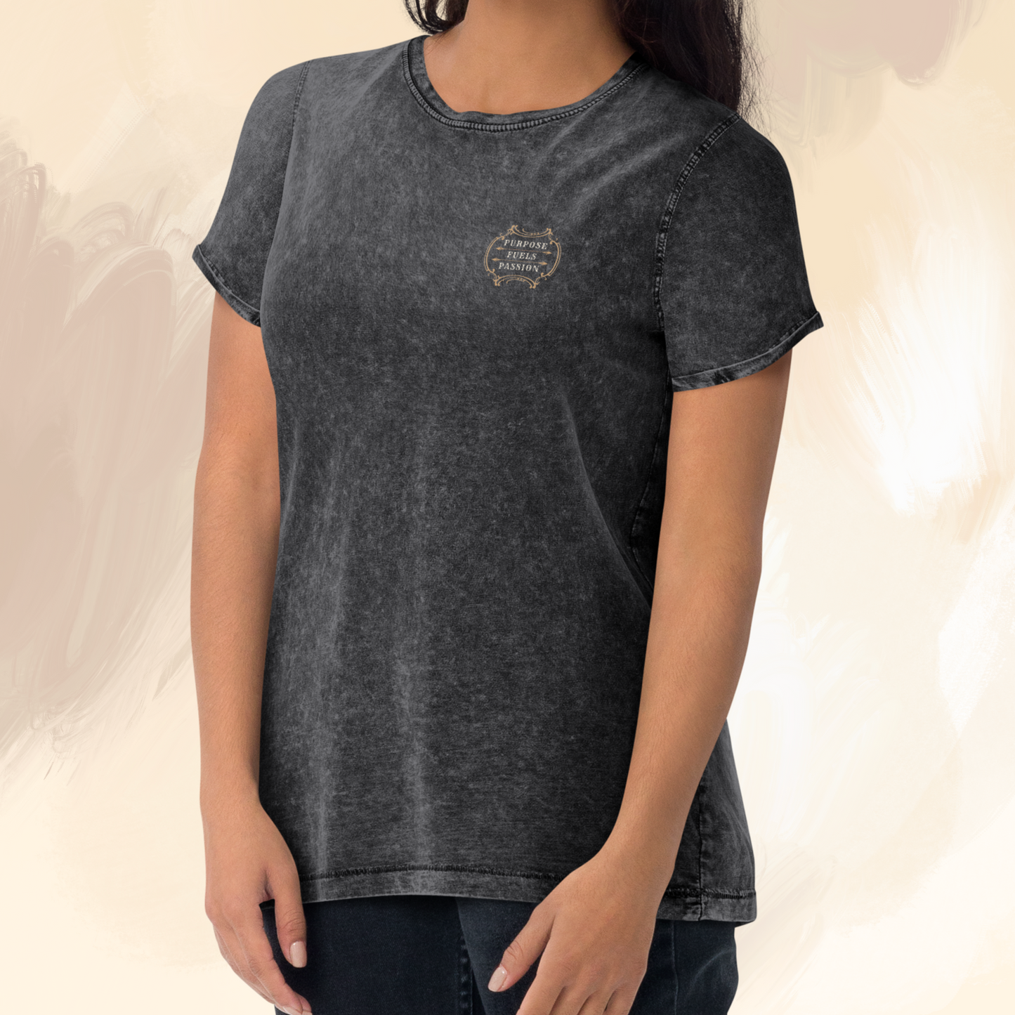 Purpose Fuels Passion - Pebblestone Collective Unisex Denim Tee