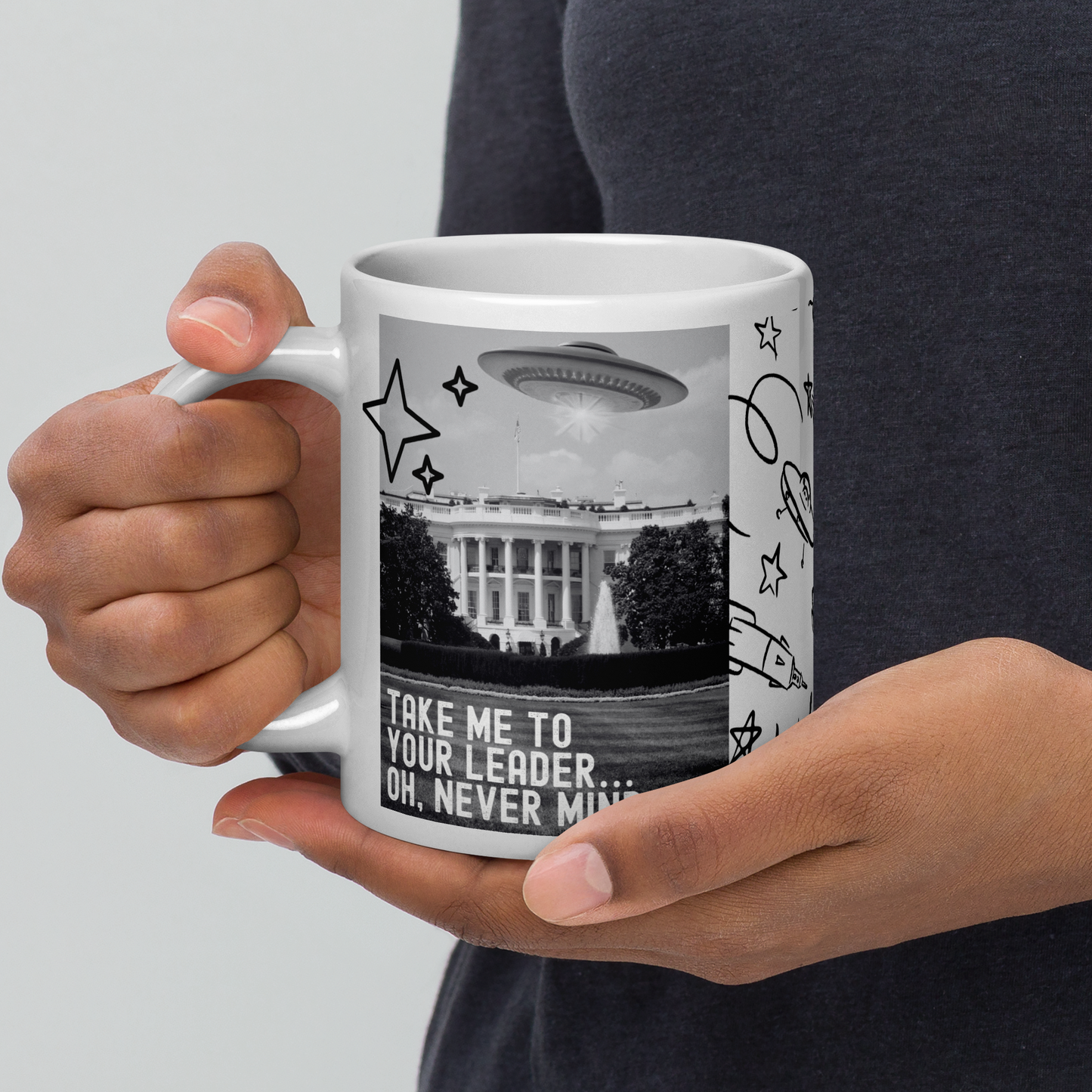 Take Me To Your Leader - 20 oz Funny Alien Mug